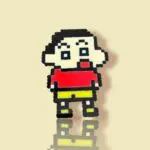 Modèle de perles à repasser - Manga - Shin-Chan