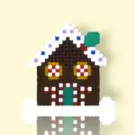 Modèle de perles à repasser - Noël - Maison en pain d'épices