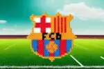 Modèle de perles à repasser - Sport- FC Barcelone