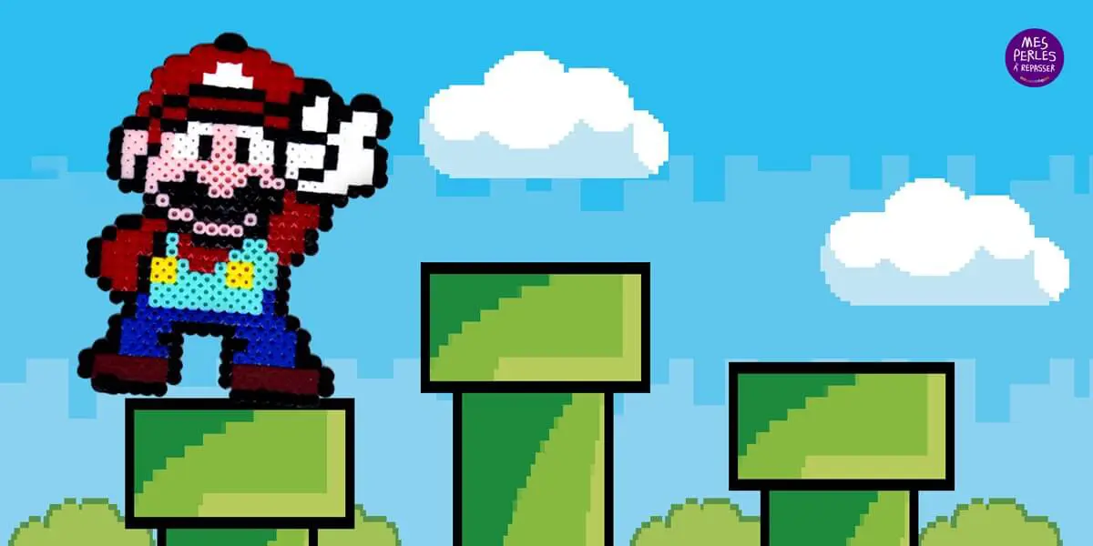 Modèle de perles à repasser - Jeux vidéo - Mario Bros - Super Mario