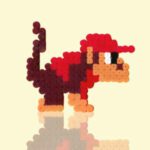 Modèle de perles à repasser - Jeux Vidéo - Mario Bros - Diddy Kong