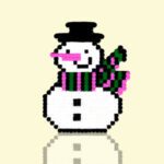 Modèle de perles à repasser - Noël - Grand Bonhomme de Neige