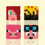 Modèle de perles à repasser - Jeux vidéo - Minecraft Série 3