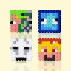 Modèle de perles à repasser - Jeux vidéo - Minecraft Série 4