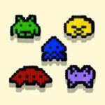 Modèle de perles à repasser - Jeux vidéo - Space Invaders