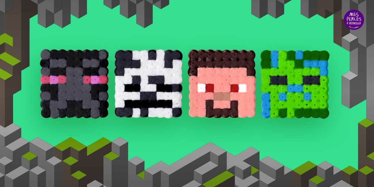 Modèle de perles à repasser - Jeux vidéo - Minecraft Série 1