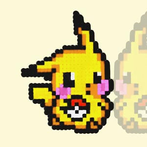 Modèle de perles à repasser - Manga - Pokemon - Pikachu & Pokeball