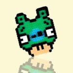 Modèle de perles à repasser - Mario Bros- Toad vert