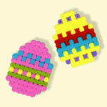 Modèle de perles à repasser - Pâques - Oeufs de Pâques