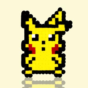 Modèle de perles à repasser - Pokemon - Petit Pikachu
