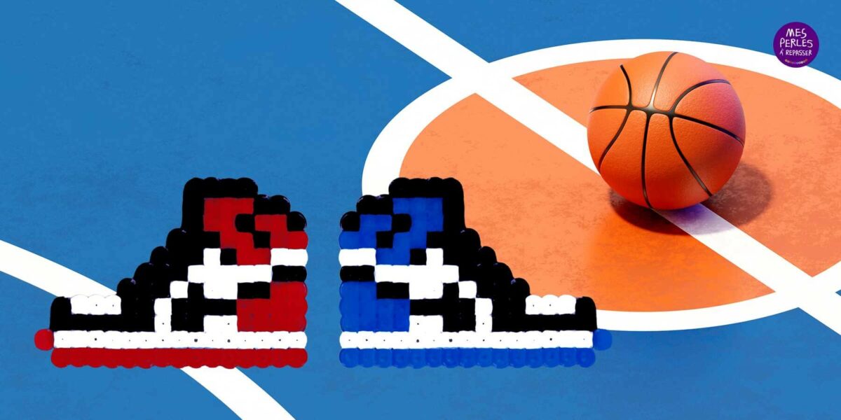 Modèle de perles à repasser - Sport - Basket Nike Air Jordan
