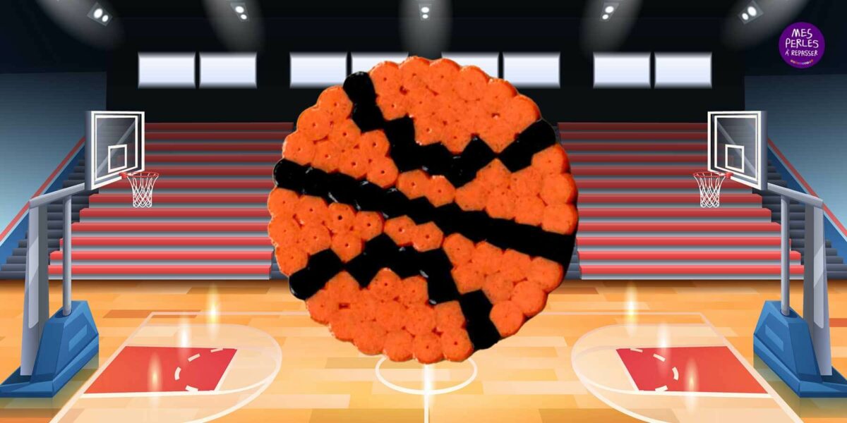 Modèle de perles à repasser - Sport - Ballon de Basketball