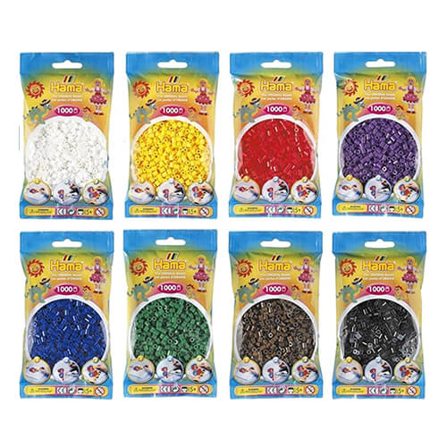 Lot de perles à repasser hama midi - Loisirs créatifs Multicolore