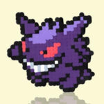 Modèle de perles à repasser - Pokémon - Ectoplasma - Gengar