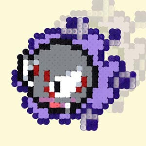 Modèle de perles à repasser - Pokémon - Fantominus Gastly