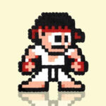 Modèle de perles à repasser - Jeux Vidéo - Street Fighter Ryu