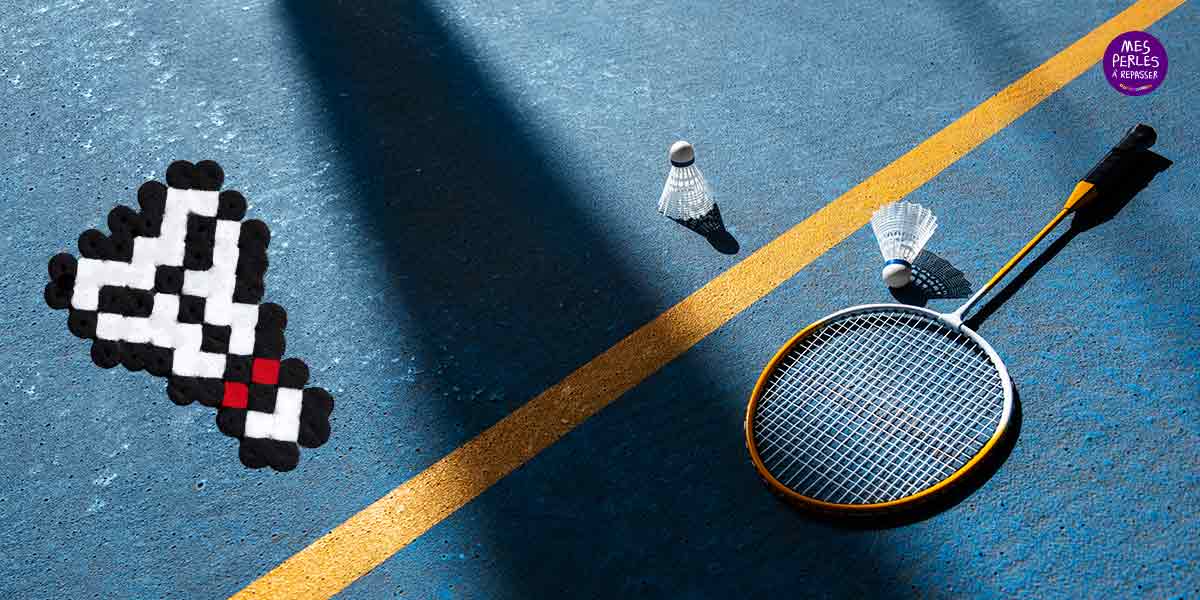 Modèle de perles à repasser - Sport - Volant de Badminton