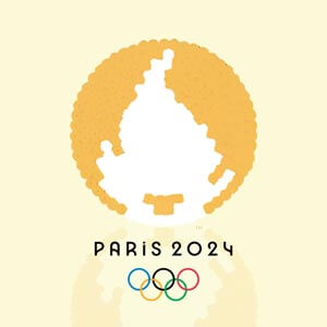 Modèle de perles à repasser - Jeux Olympiques Paris 2024 - 2024 Paris Olympic Games - Flamme Paris 2024 - Olympic Flame