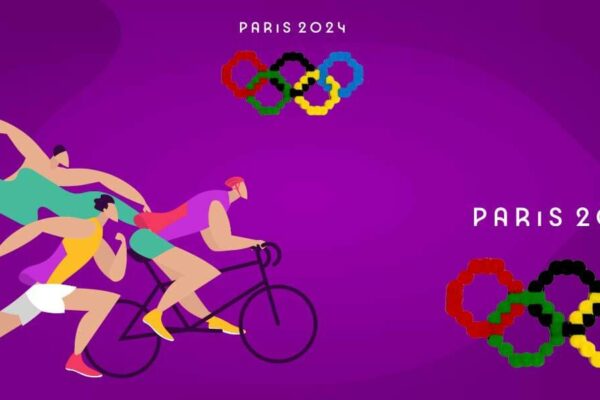 Modèle de perles à repasser - Jeux Olympiques Paris 2024 - 2024 Paris Olympic Games - Anneaux Olympiques - Olympic Rings