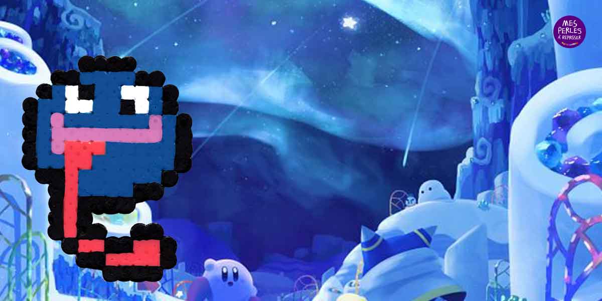 Modèle de perles à repasser - Jeux Video - Gooey Kirby