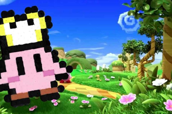 Modèle de perles à repasser - Jeux Video - Kirby à la toque