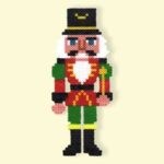 Modèle de perles à repasser - Noël - Casse Noisette - Christmas Soldier Nutcracker -Christmas perler beads pattern