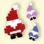 Modèle de perles à repasser - Noël - Petit Père Noël - Santa Claus -Christmas perler beads pattern