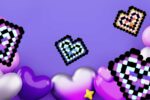Modèle pour perles à repasser - Saint Valentin - Coeur Multicolore - PDF perles à repasser à imprimer gratuitement