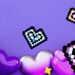 Modèle pour perles à repasser - Saint Valentin - Coeur Multicolore - PDF perles à repasser à imprimer gratuitement