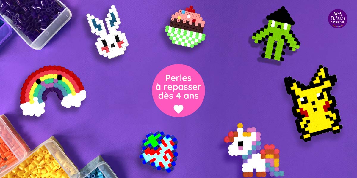 Perles à repasser faciles dès 4 ans : activité calme et créative - Modèles de perles à repasser à imprimer gratuitement