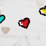 Modèle pour perles à repasser - Saint Valentin - Petit coeur - PDF perles à repasser à imprimer gratuitement