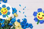 Modèle de perles à repasser - Nature - Fleur Bleue - Imprimez vos modèles de perles faciles à repasser en PDF à imprimer gratuitement !