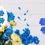 Modèle de perles à repasser - Nature - Fleur Bleue - Imprimez vos modèles de perles faciles à repasser en PDF à imprimer gratuitement !