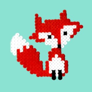 Modèle de perles à repasser - Animaux & Nature - Renard - PDF à imprimer