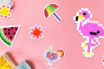 Modèles gratuits de perles à repasser - Bonnes vacances d'été ! Perles à repasser des vacances en PDF à imprimer - Free printables Summer perler beads patterns
