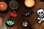 Modèle de perles à repasser - Décoration en perles à repasser Halloween - PDF à imprimer - Free printables Halloween perler