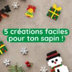 5 créations en perles à repasser pour ton sapin de Noël, à imprimer gratuitement ! Five easy Christmas bead patterns to print and create quickly christmas tree decorations !
