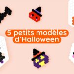 5 petits modèles d'Halloween en perles à repasser, à imprimer gratuitement ! Five easy and fun Halloween bead patterns to print and create with your kids !