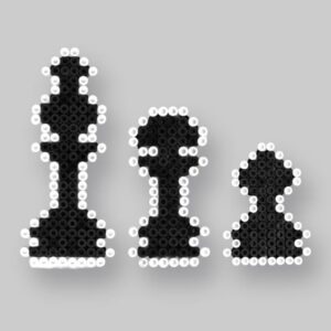 Modèle de perles à repasser - Sport - Échecs - PDF à imprimer - Free printable Chess perler beads pattern