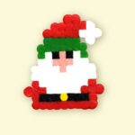 5 modèles de perles à repasser pour Noël, à imprimer gratuitement ! La petit Papa Noël ! Free Christmas bead patterns to print !