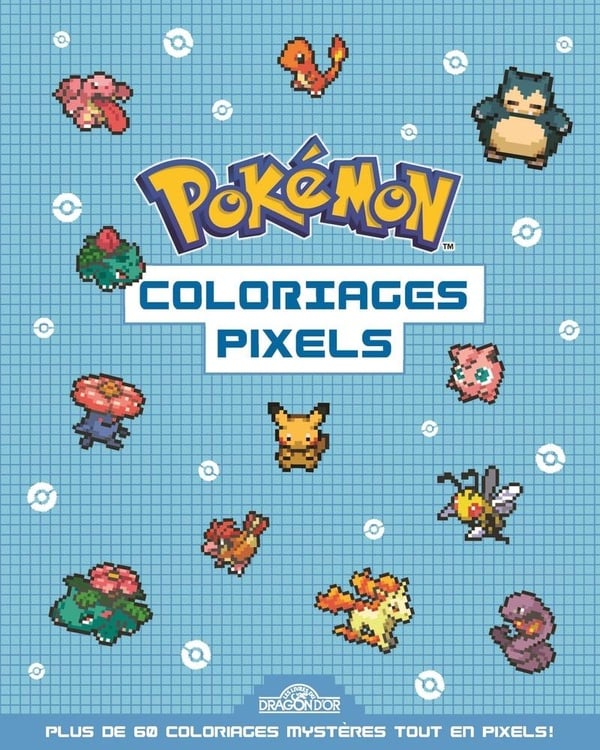 Coloriages pixels Pokémon - Cultura - Loisirs créatifs enfants