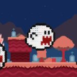 Modèle de perles à repasser - Jeux vidéo / Halloween - Fantôme Boo Mario Bros - PDF à imprimer - Free printable Mario Boo perler beads pattern!