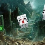 Modèle de perles à repasser - Minecraft / Halloween - Zombie & Ghast - PDF à imprimer - Free printable Minecarft Zombie & Ghast perler beads pattern!