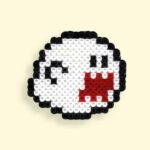 Modèle de perles à repasser - Fantôme Mario - PDF à imprimer - Free printable Mario Ghost perler beads pattern!
