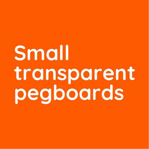 Transparent pegboards for Hama Midi beads