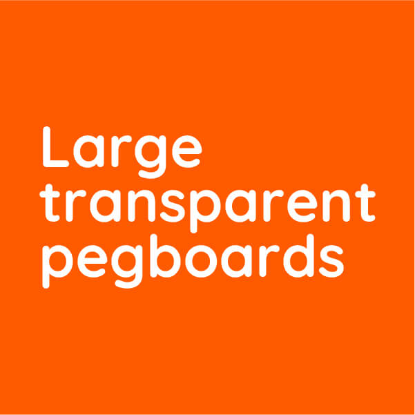 Transparent pegboards for Hama Midi beads