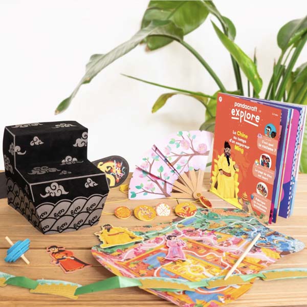 Activités éducatives pour les enfants de 5 à 8 ans ! Coffret Empire chinois Pandacraft