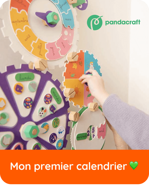 Activités ludiques pour les enfants de 3 à 5 ans ! Mon premier calendrier Pandacraft