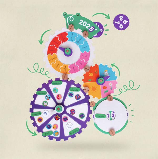 Activités ludiques pour les enfants de 3 à 5 ans ! Mon premier calendrier Pandacraft