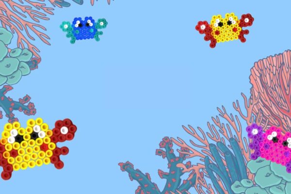 Modèle de perles à repasser - Crabe - PDF à imprimer - Free printable Crab perler beads pattern!